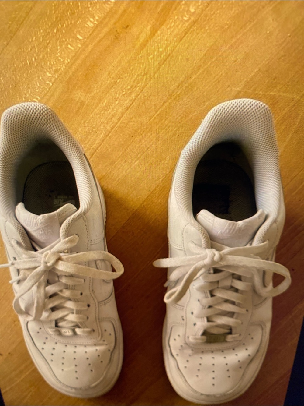 Nike White Low-Top Leather Sneakers